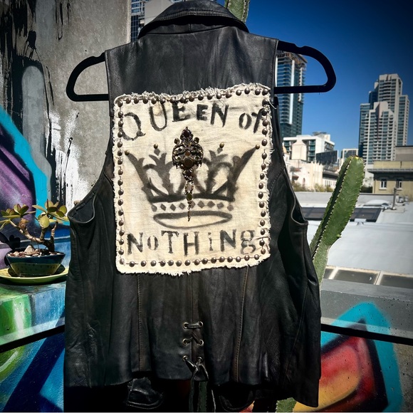 Wednesday’s Child Jackets & Blazers - QUEEN of NOTHING Leather Battle Vest Fantasy Paranormal Holly Black